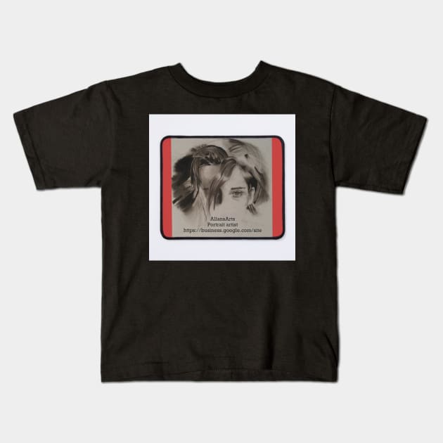 AllansArts Portrait artist business site Kids T-Shirt by AllansArts